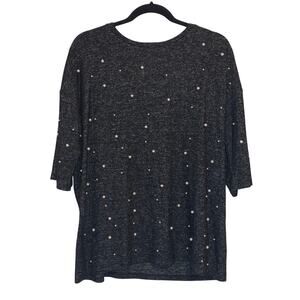 Chelsea & Theodore Gray Sweater with Pearls